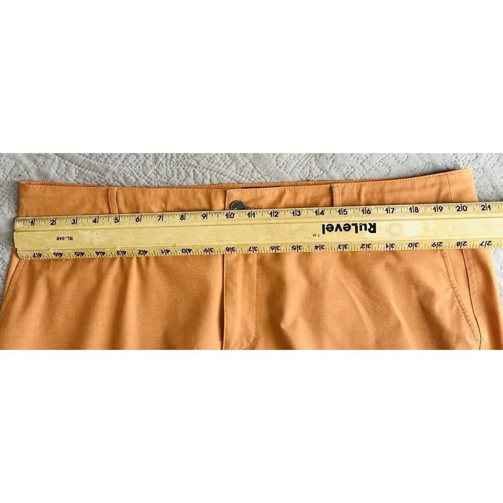Faherty All Day Shorts Mens 38 Burnt Orange Stretch Performance Chino 9”